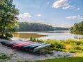 Big Lake at William B. Umstead State Park Royalty Free Stock Photo