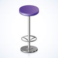 Rounded chair. Vector illustration Royalty Free Stock Photo