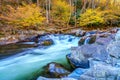 Big Laurel Creek cascade Royalty Free Stock Photo