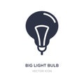 big light bulb icon on white background. Simple element illustration from Technology concept Royalty Free Stock Photo