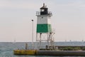 Big light house on a Michigan Lake Royalty Free Stock Photo