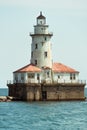 Big light house on a Michigan Lake Royalty Free Stock Photo