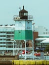 Big light house on a Michigan Lake Royalty Free Stock Photo