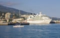 Big liner in port, Yalta Royalty Free Stock Photo