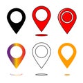 Big Location map travelling icon set - vector for web Graphic, Motion, UX Royalty Free Stock Photo