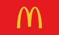 Big logo McDonalds.McDonalds vector icon. Editorial illustration.Vector illustration.