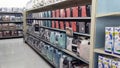 Big Lots 2017 retail discount store interior bed sheets aisle