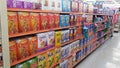 Big Lots 2017 retail discount store interior cereal aisle