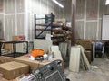 Big Lots 2020 retail discount store interior warehouse messy area