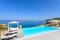 Big luxury pool with cazebo Royalty Free Stock Photo