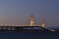 Big Mackinac Bridge Night Royalty Free Stock Photo