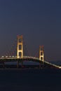 Big Mackinac Bridge Night Royalty Free Stock Photo