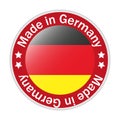 Big made in germany button Royalty Free Stock Photo