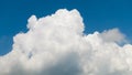 Big majestic thunder cloud rising over horizon. Royalty Free Stock Photo