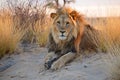 Big male African lion Royalty Free Stock Photo