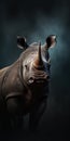 Eerily Realistic Rhino Cartoon Image For Mobile Phone Lock Screen