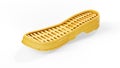 Big male and small baby sneaker shoes outsole view, isolated, on white background 3d render