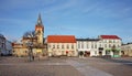 Big market place in Swiecie. Poland Royalty Free Stock Photo