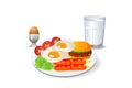 Big meal breakfast Royalty Free Stock Photo