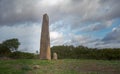 Big megalithic menhirs of sorgono , sardinia central - prenuragic Royalty Free Stock Photo