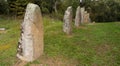 Big megalithic menhirs of sorgono - prenuragic Royalty Free Stock Photo