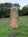 Big megalithic menhirs of sorgono , sardinia central - prenuragic Royalty Free Stock Photo