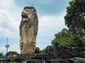 Big Merlion statue in Sentosa island. Singapore Royalty Free Stock Photo