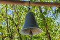 Big metal bell at the tropical island Royalty Free Stock Photo