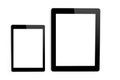 Big and mini tablet on isolated background Royalty Free Stock Photo