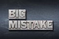 Big mistake den Royalty Free Stock Photo