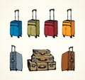 Suitcase. Vector drawing