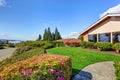 Big modern house with curb appeal Royalty Free Stock Photo