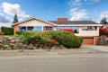 Big modern house with curb appeal Royalty Free Stock Photo