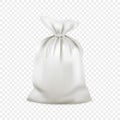 Big money bag on a transparent background. Vector image