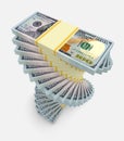 Big money stack. Finance concepts Royalty Free Stock Photo