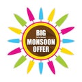 Big monsoon offer banner design