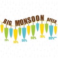 Big monsoon offer banner design