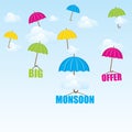 Big monsoon offer banner design