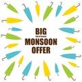 Big monsoon offer banner design