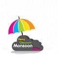 Big monsoon sale banner design