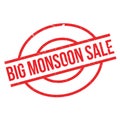 Big Monsoon Sale rubber stamp Royalty Free Stock Photo