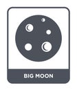 big moon icon in trendy design style. big moon icon isolated on white background. big moon vector icon simple and modern flat Royalty Free Stock Photo