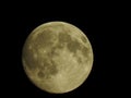 Big moon on the super zoom cameras Royalty Free Stock Photo