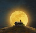 Big moon views and fantasy houses