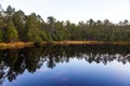 Big Moss Lake, in local Velke mechove jezirko Royalty Free Stock Photo