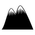 Big mountain drawing icon