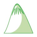 Big mountain drawing icon