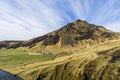 Big mountain under amazing blue sky