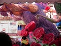 Big Mouse float - roses and wolf detail