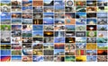 Big multimedia video and image wall Royalty Free Stock Photo